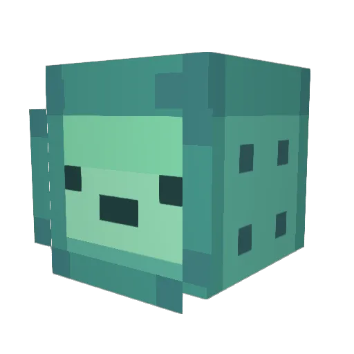ProbablyASquid Minecraft avatar head, 3D render