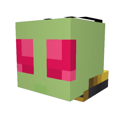 ProbablyAlienz Minecraft avatar head, 3D render