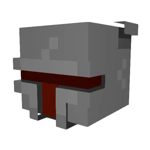 ProbablyApple Minecraft avatar head, 3D render