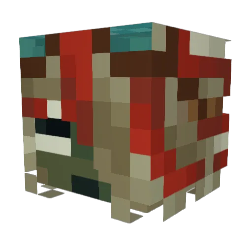 ProbablyAsh_2 Minecraft avatar head, 3D render