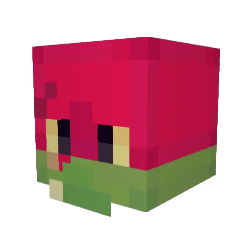 ProbablyLuce Minecraft avatar head, 3D render