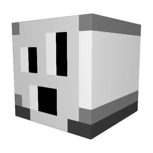 Problem_Machine Minecraft avatar head, 3D render