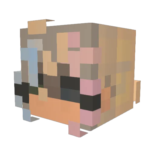ProblematicKat1 Minecraft avatar head, 3D render