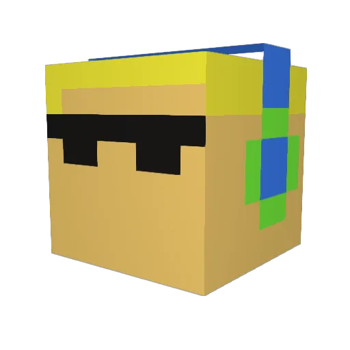 Proboss88 Minecraft avatar head, 3D render