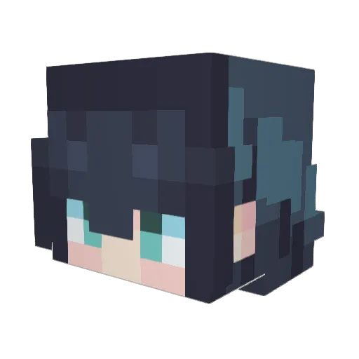 Proceeduh Minecraft avatar head, 3D render