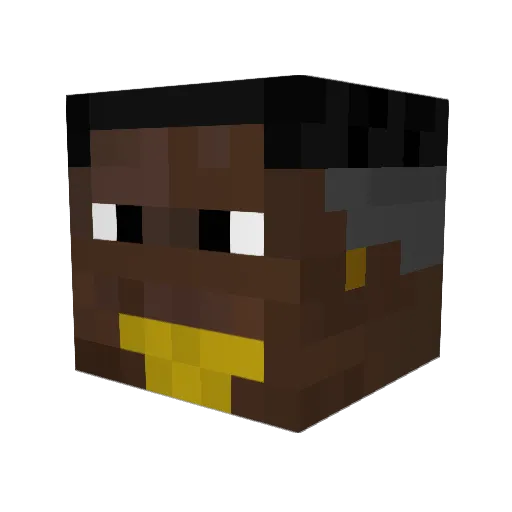 Procha202 Minecraft avatar head, 3D render