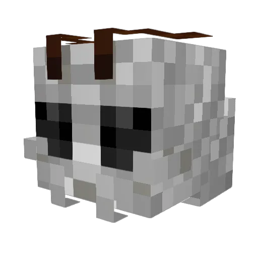 Prochego Minecraft avatar head, 3D render