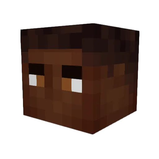 Proconman Minecraft avatar head, 3D render