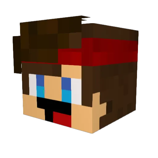 Procopiooox Minecraft avatar head, 3D render