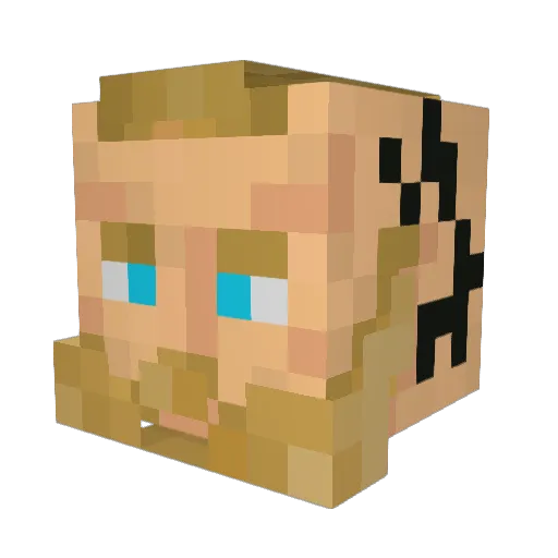 Procto_Alastor Minecraft avatar head, 3D render