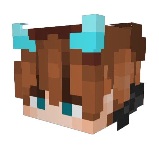 Procxxy Minecraft avatar head, 3D render