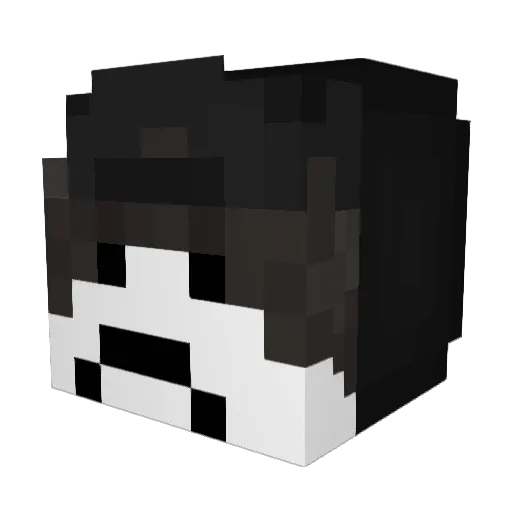 ProdDan Minecraft avatar head, 3D render