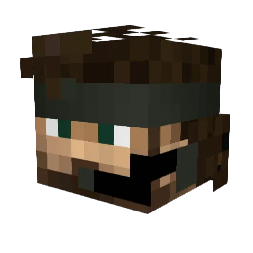 ProdMvndKontrol Minecraft avatar head, 3D render