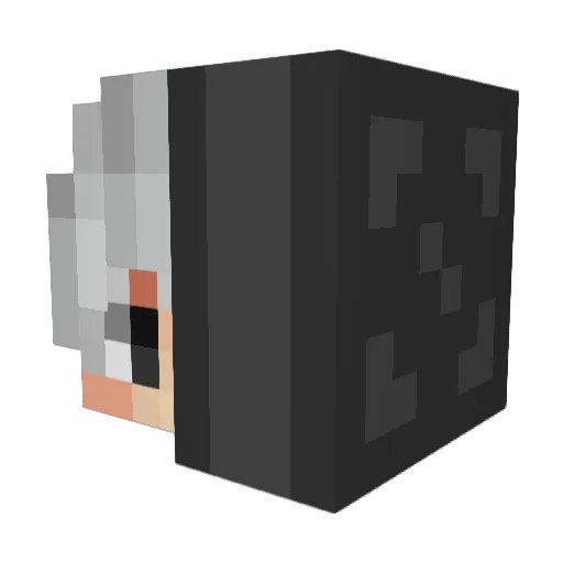ProdNyx Minecraft avatar head, 3D render