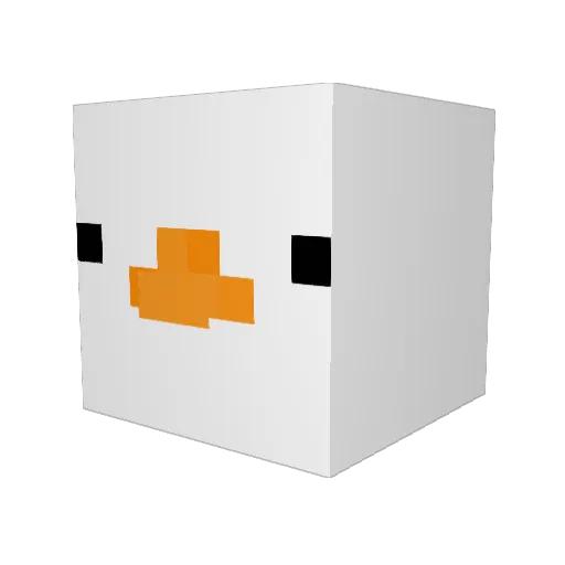 ProddyG Minecraft avatar head, 3D render