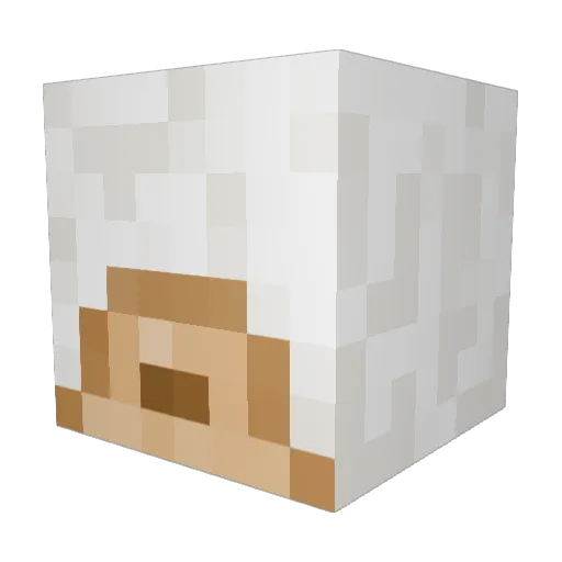 Prodigus Minecraft avatar head, 3D render