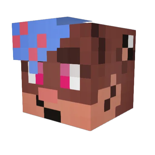 Prodigy282 Minecraft avatar head, 3D render
