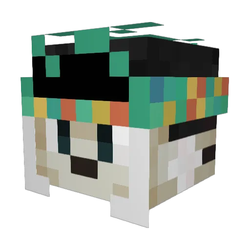 ProdigyN Minecraft avatar head, 3D render
