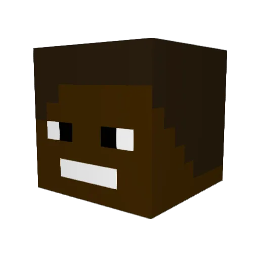 ProdigyUS Minecraft avatar head, 3D render