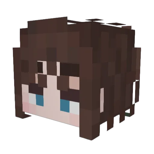ProdoPeter Minecraft avatar head, 3D render