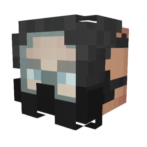 ProduktorMety Minecraft avatar head, 3D render