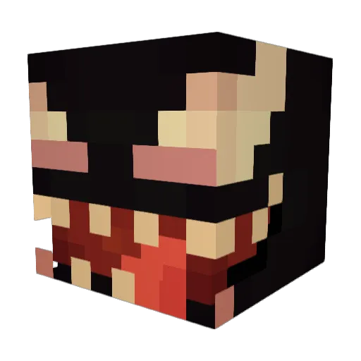 Proelectioneer Minecraft avatar head, 3D render