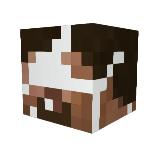 Proentus Minecraft avatar head, 3D render
