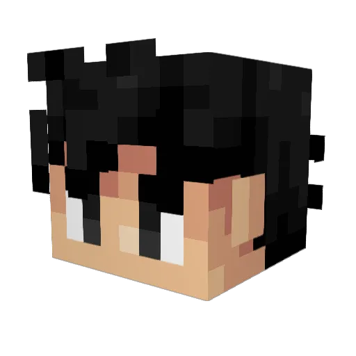 Proezi Minecraft avatar head, 3D render