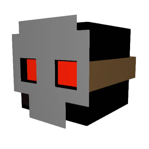 ProfAstro98 Minecraft avatar head, 3D render