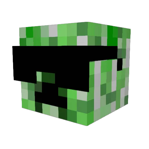 ProfJimbob Minecraft avatar head, 3D render