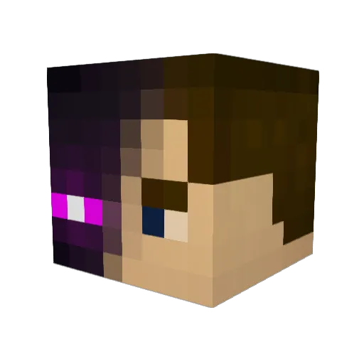 ProfJohnSmith Minecraft avatar head, 3D render