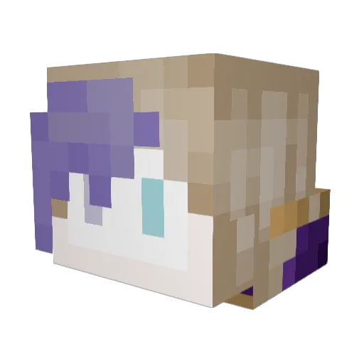 ProfLiv Minecraft avatar head, 3D render