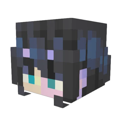 ProfMarcio Minecraft avatar head, 3D render