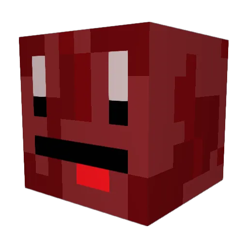 ProfPete Minecraft avatar head, 3D render