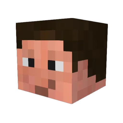 ProfRobin Minecraft avatar head, 3D render