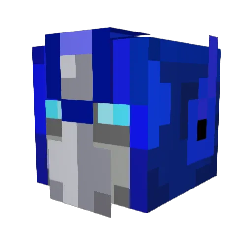 Prof_Bubblezz Minecraft avatar head, 3D render
