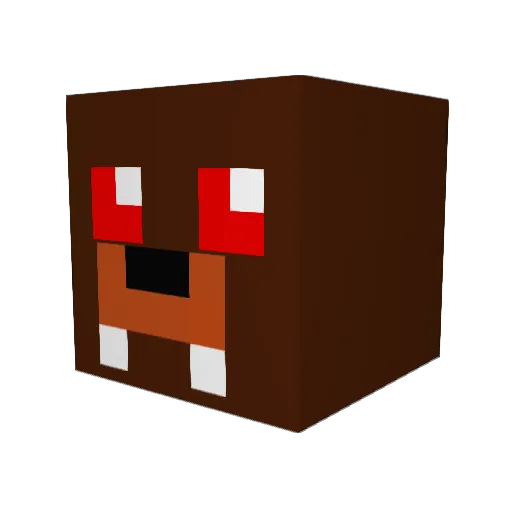 Prof_Dr_Ducky Minecraft avatar head, 3D render