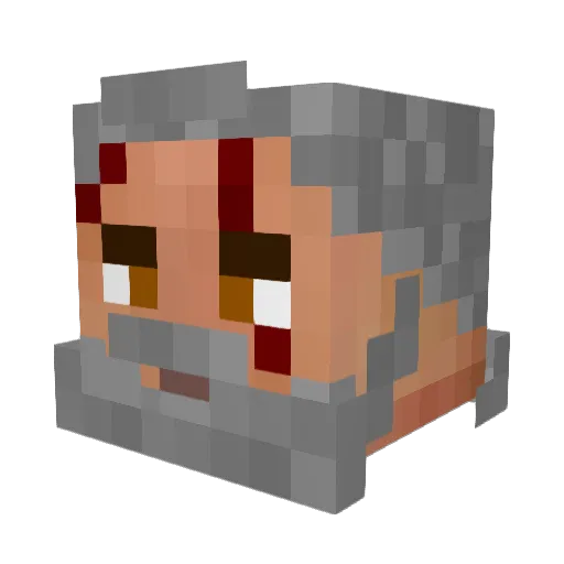 Prof_Thomas Minecraft avatar head, 3D render