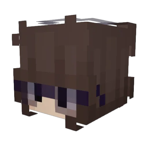 Profanaa Minecraft avatar head, 3D render