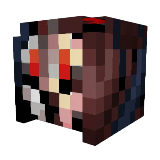 ProfesorKirpi Minecraft avatar head, 3D render
