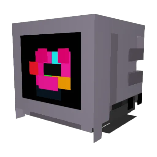 ProfessionalH Minecraft avatar head, 3D render