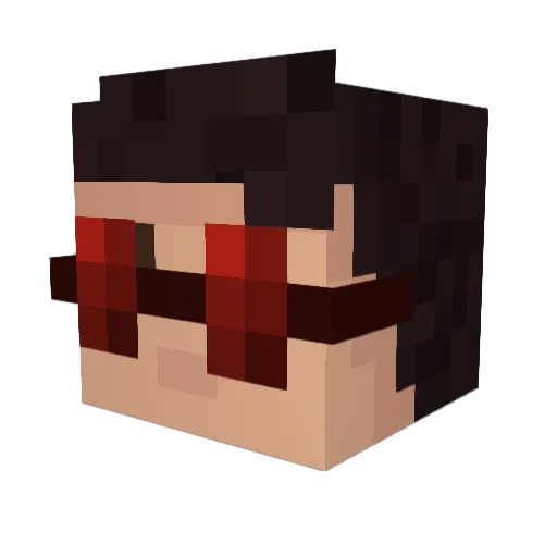 ProfessorBingus Minecraft avatar head, 3D render