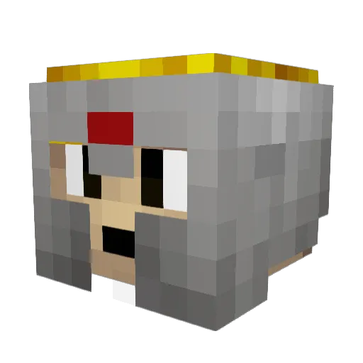 ProfessorCha0s99 Minecraft avatar head, 3D render