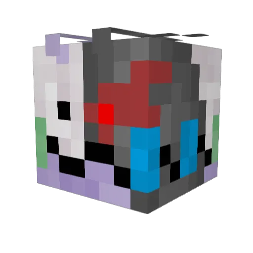 ProfessorGizmo Minecraft avatar head, 3D render
