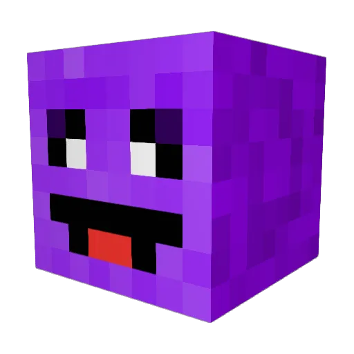 ProfessorGrimace Minecraft avatar head, 3D render