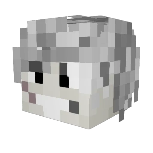 ProfessorKbr Minecraft avatar head, 3D render