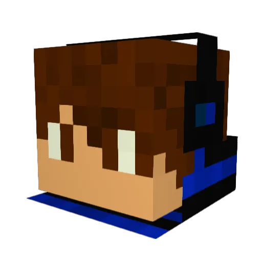 ProfessorMC_ Minecraft avatar head, 3D render