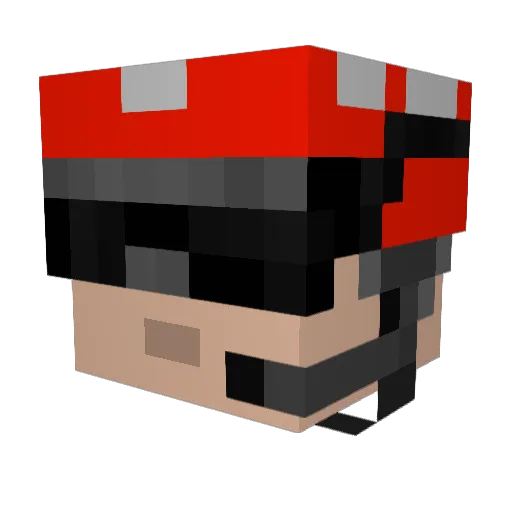 ProfessorMc1 Minecraft avatar head, 3D render