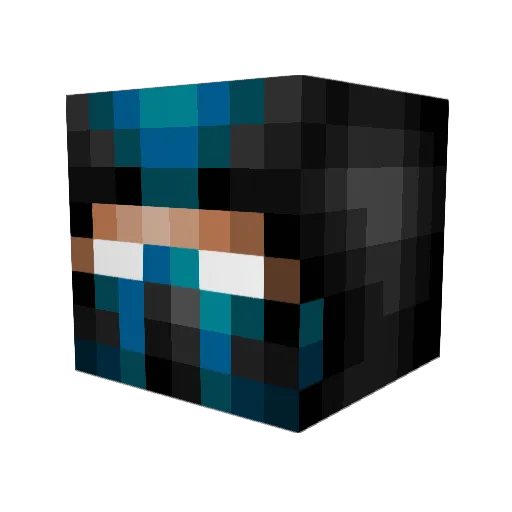 ProfessorPine Minecraft avatar head, 3D render