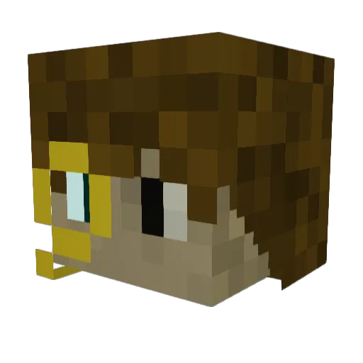 ProfessorPinguin Minecraft avatar head, 3D render